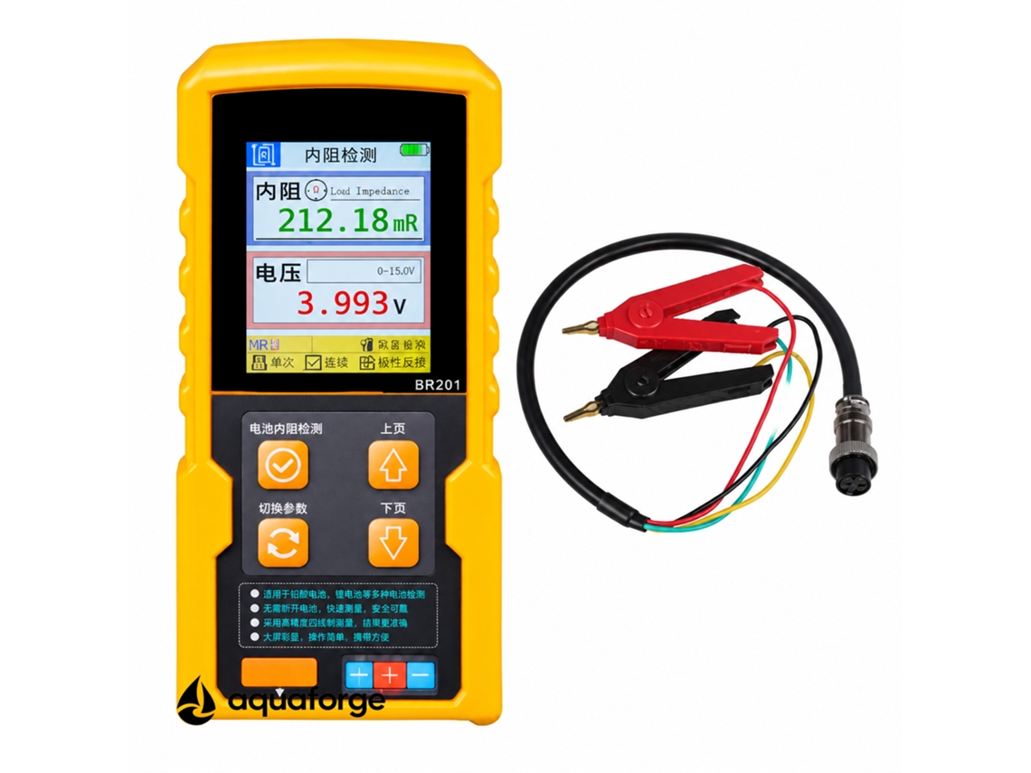Testador De Resistência De Bateria Aquaforge Br201