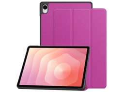 Capa Para Tablet Lurelia, Compatível Com Samsung Tab A 10.1 T510/t515 Modelo 2019, Roxo, Couro Sintético, Função Sono, Proteção Antiquedas