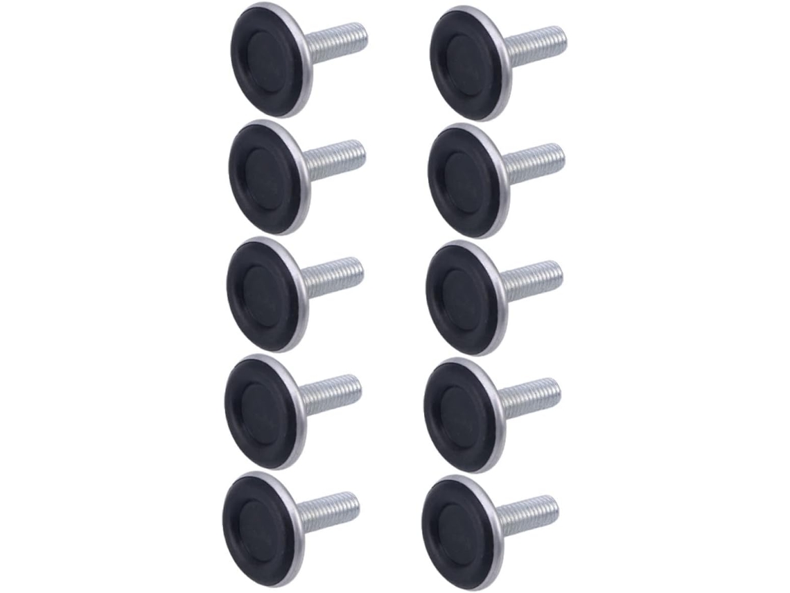 24 Peças De Niveladores Ajustáveis Para Móveis, Cadeiras E Mesas, Com Base Preta, Rosca M8x25mm, Para Uso Doméstico