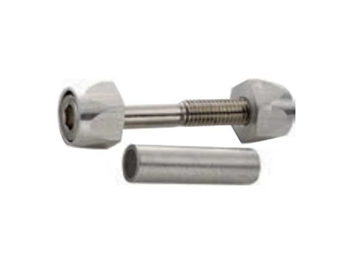 Parafusos de Fixação Da Sela M6 X 45 Mm Prateadofix Nippel