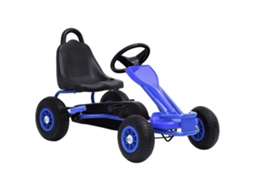 Vidaxl Kart A Pedais Com Pneus Pneumáticos Azul