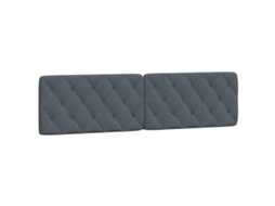 Almofada de cabeça 200 cm Veludo Cinzento Escuro MAISON EXCLUSIVE