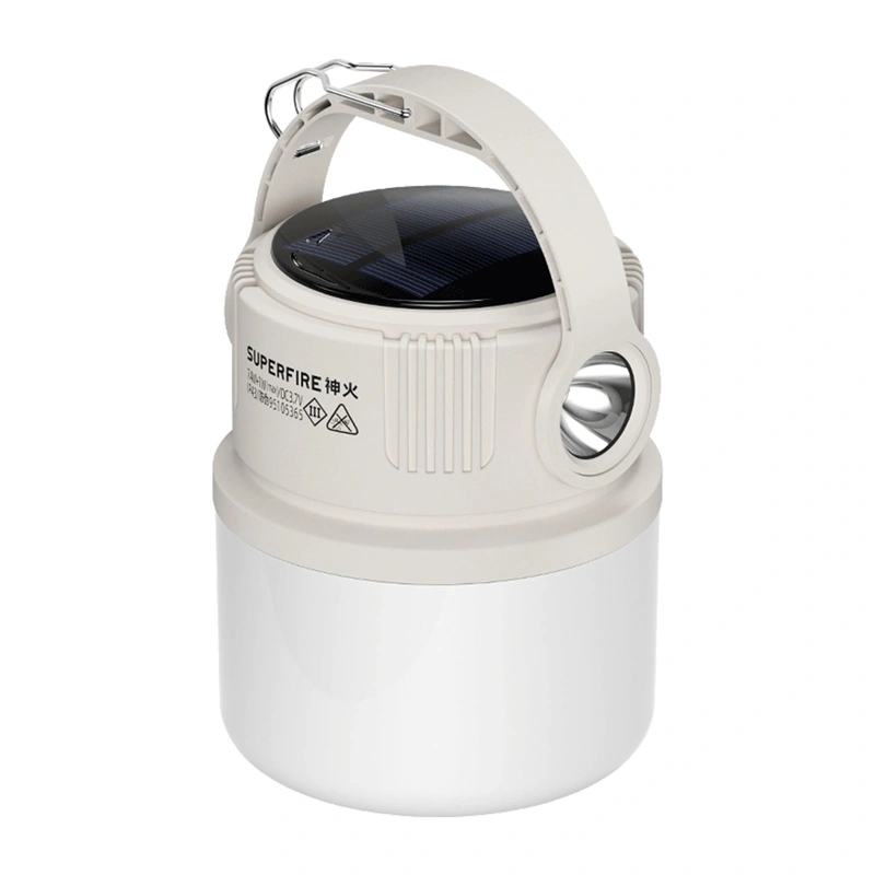 Lâmpada De Camping Superfire T22 Para Viagens E Atividades Ao Ar Livre, Com Kit Incluso.