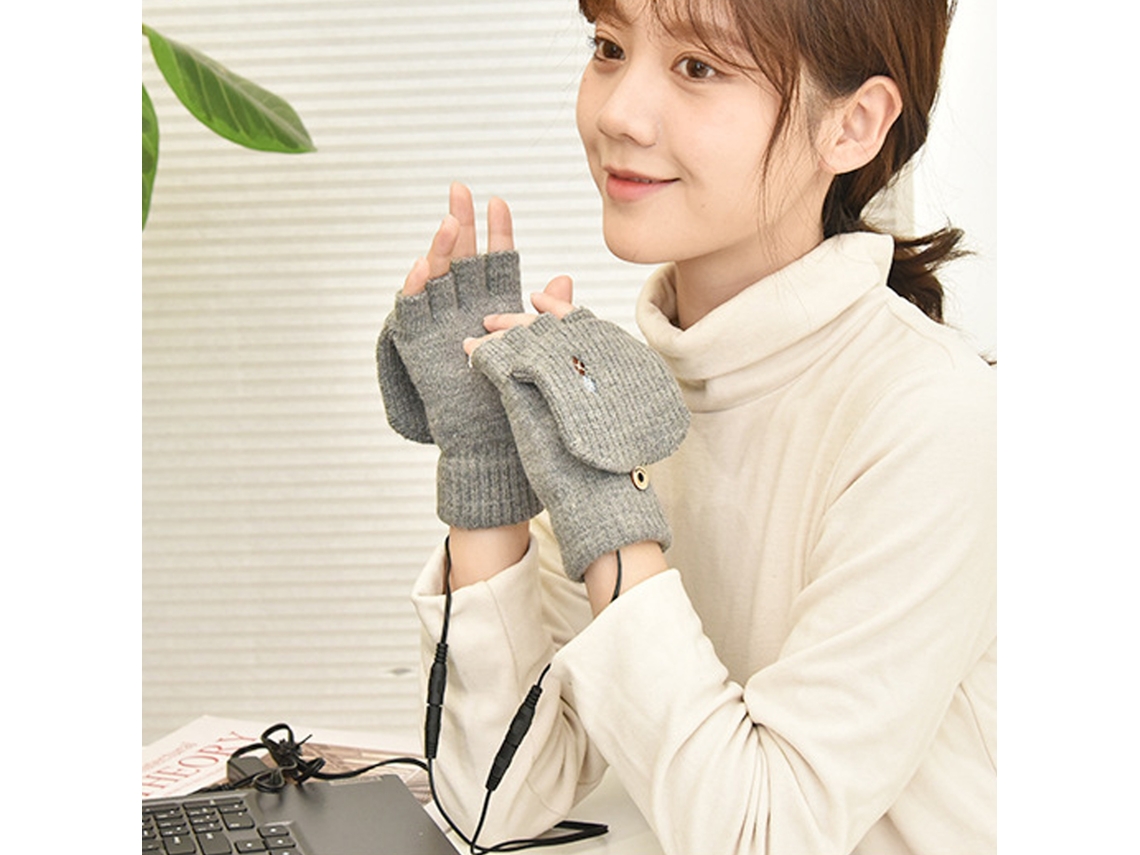 Heated Gloves (blue, Improved Version With 3 Adjustable Temperature Settings, Double-sided Heating) Eoocoo