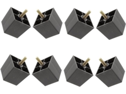 Nuobesty Conjunto De 8 Pés Substituição Ajustáveis Para Sofá, Armário E Cama, Pés De Móveis Em Metal E Plástico