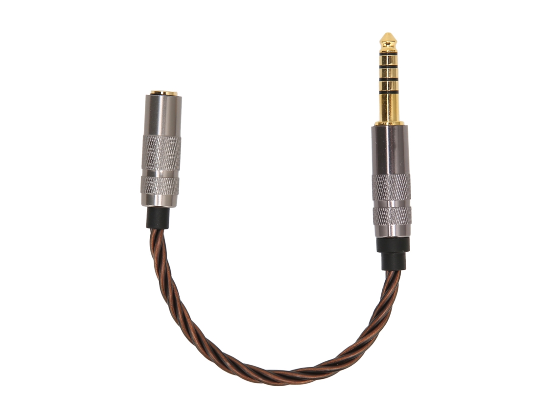 Cabo adaptador de áudio EOOCOO com conector 4.4mm para 3.5mm