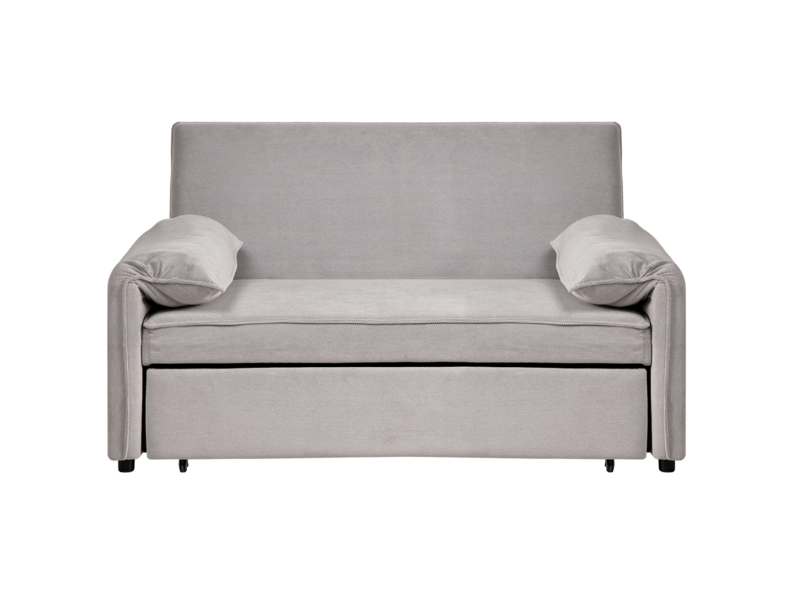 Sofá Cama Beliani Horma De Tela Gris 160x84x92