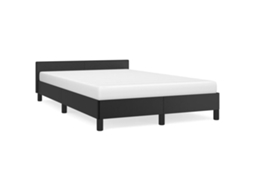 Bed Frame, Bed Frames Vidaxl Preto Couro Artificial (120 X 190 Cm)