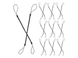 Conjunto De 20 Cordões Elásticos Em Espiral Para Caneta Stylus, Cordão De Mola Anti-perda, Chaveiro, Cordão De Plástico Para Chaves E Canetas.