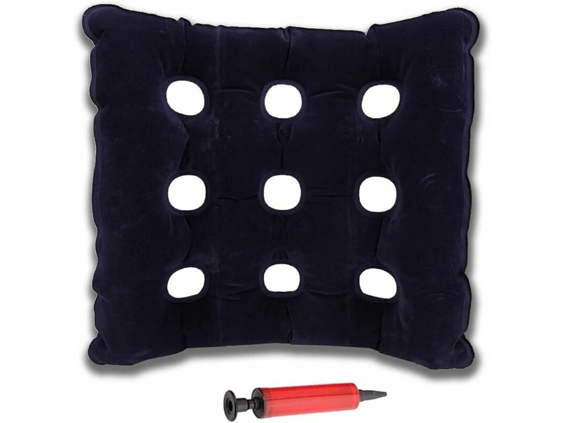 Acessório para Cadeira de Rodas Portátil Respirável Preta/Azul AQUAFORGE