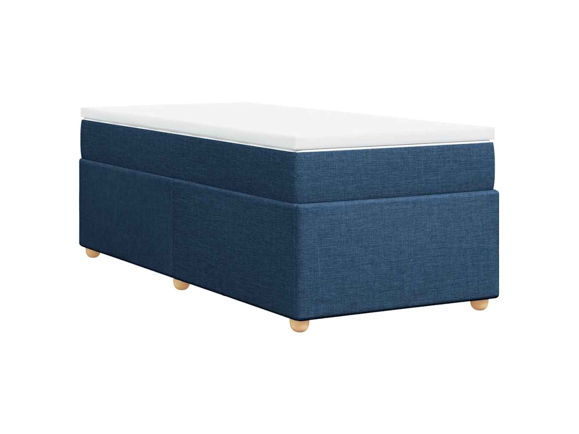 Cama com Molas/colchão 100x200 Cm Tecido Azul MAISON EXCLUSIVE