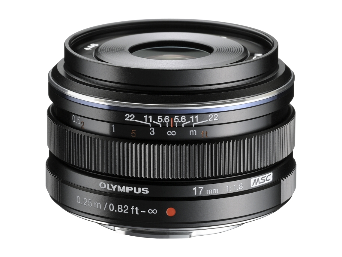 Objetiva OLYMPUS M.Zuiko Digital 17mm 1:1.8 (Encaixe: Micro 4/3 - Abertura: f/22 - f/1.8)