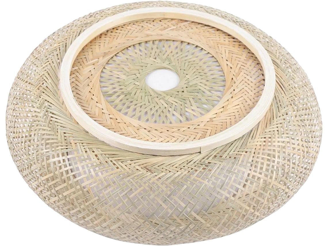 Luminária De Teto, Bambu Trançado à Mão, Iluminação Ambiente, Hg Hsyxf 4280 Eu Oem