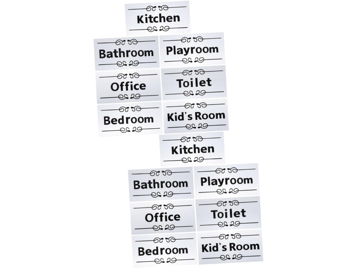 Conjunto De 14 Adesivos Decorativos Autoadesivos Para Parede E Porta Do Banheiro.