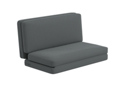 Sofá-cama 3 Em 1 Dobrável Em Veludo, Suporta 240 Kg, Ideal Para Quarto E Sala, Cinza Escuro.