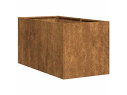 Planter, Planters Vidaxl Marrom Aço Resistente Às Intempéries (40 X 80 X 40 Cm)