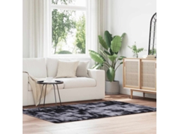 Vidaxl Tapete Shaggy De Pelo Alto Navarra 130x200 Cm Cinzento-escuro