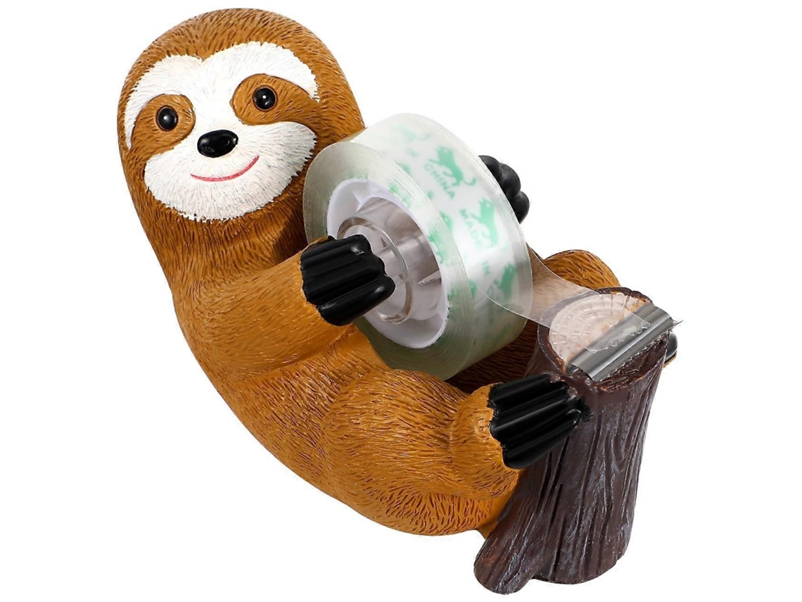 Dispensador De Fita Adesiva Em Resina Com Estátua De Bicho-preguiça, Cortador De Fita Washi, Suporte Para Fita Adesiva Para Escritório Em Casa Ou