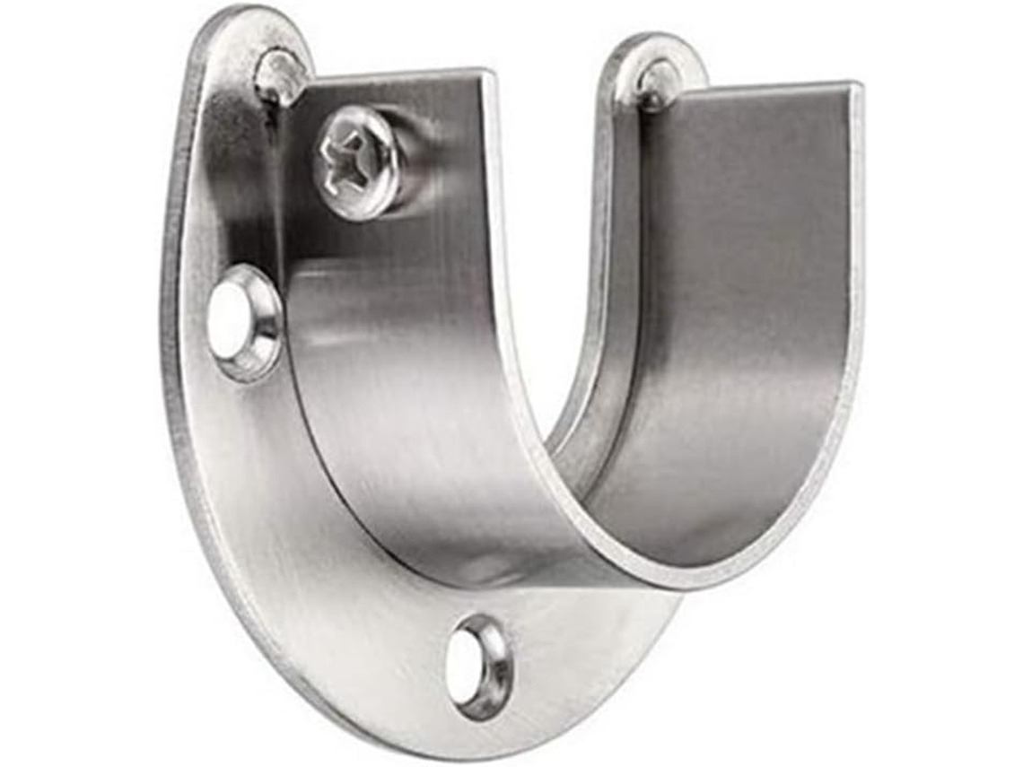 Suporte De Haste Flange Para Dobradiça Armário Em Aço Inoxidável, 4/8