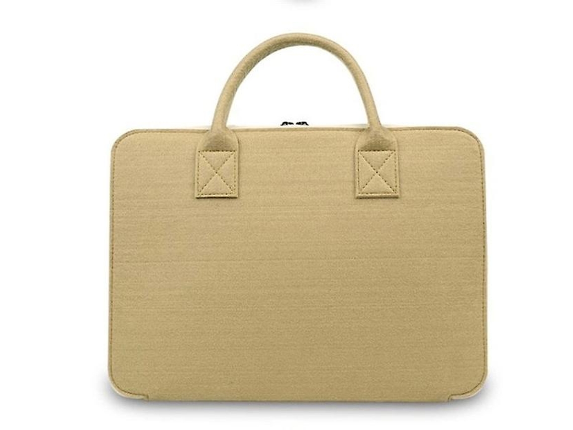 Capa Para Laptop Cáqui Para Laptop De 17 Polegadas, Capa De Feltro Com Alça Para Slowmoose