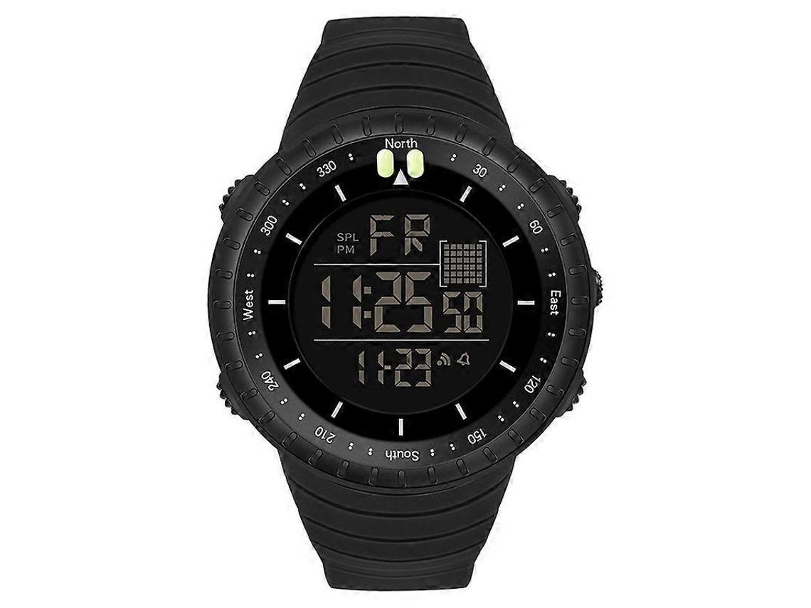 Relógio Eletrônico Esportivo Multifuncional Masculino Sanda 6071 Com Visor Digital Led De Tela Tripla Dividida, Cronômetro Luminoso E Funções De Crono
