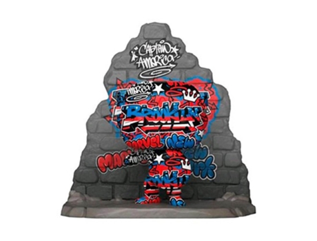 Figura Funko CAPTAIN AMERICA Graffiti Deco Us Exclusivo Pop! Deluxe