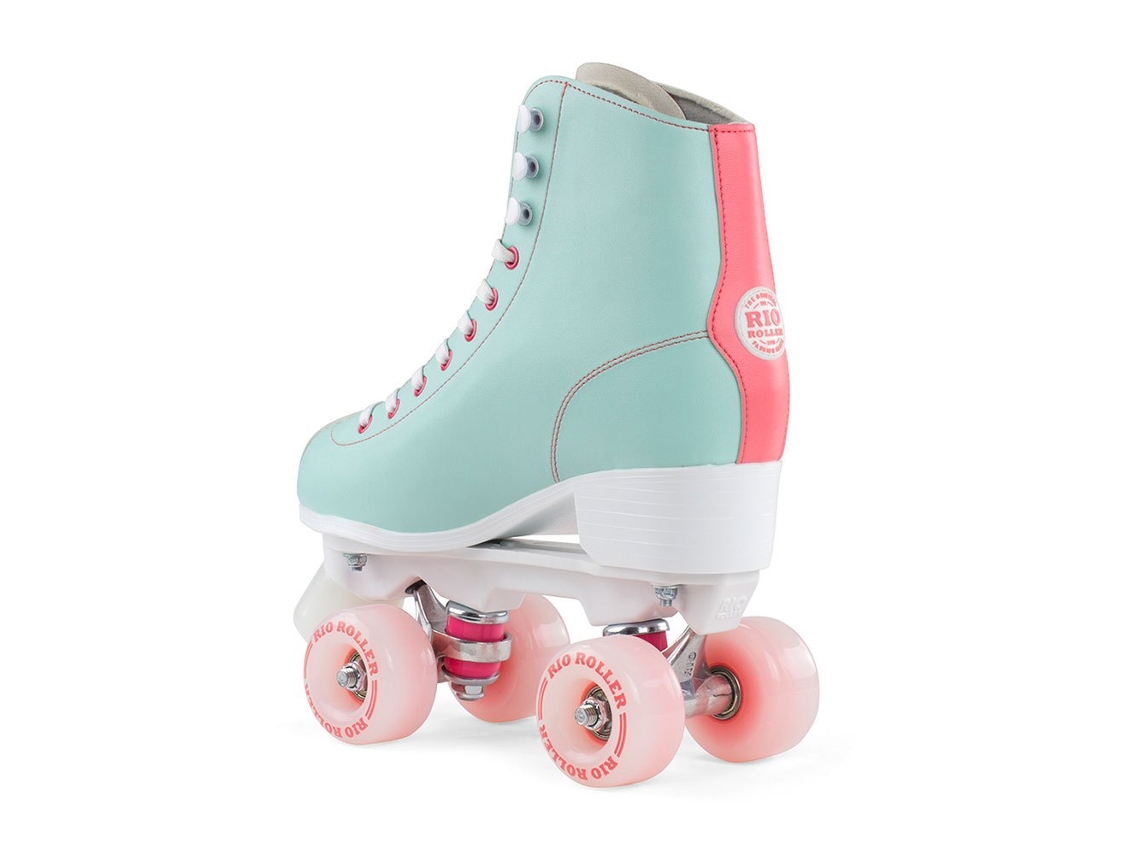 Patins 4 Rodas Script Branco Eu 42Rio Roller