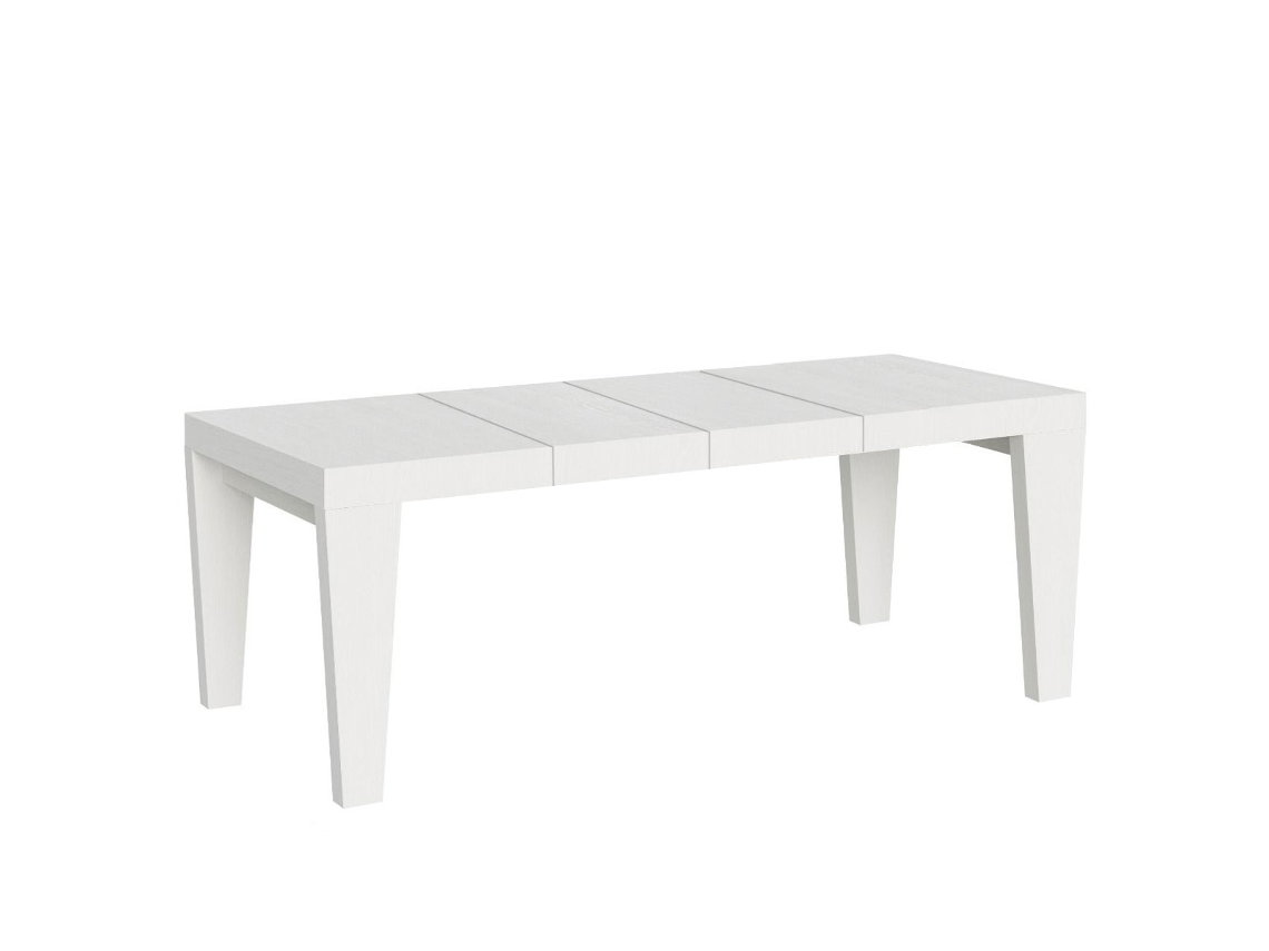 Mesa Extensível 200/460x90 Cm Spimbo Premium Branco Freixo Itamoby