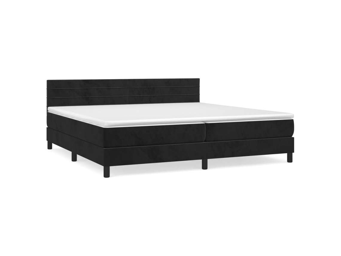 Box Spring Bed, Box Spring Beds Vidaxl Preto Veludo (200 X 200 Cm)