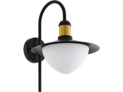 Candeeiro Exterior de parede EGLO Sirmione 375 mm Preto