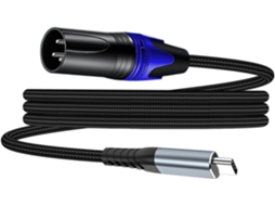 Cabo Profissional De Estúdio Usb-c Para Conector Macho 3 Pinos,