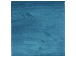 Rug, Rugs Vidaxl Azul Poliéster (120 X 120 Cm)