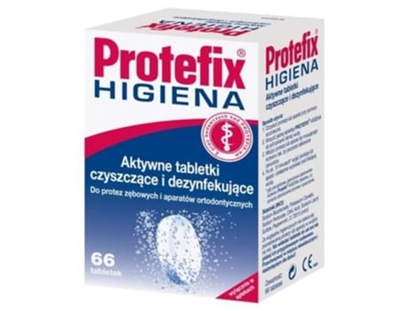 Protefix, Tabletes De Limpeza, 66 Unidades Queisser Pharma