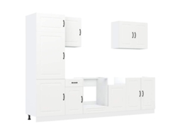 Kitchen Cabinet Set, Kitchen Cabinet Sets Vidaxl Branco Madeira Processada (n/a)