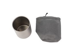 Copo de Titânio 550ml Parede Dupla para Camping