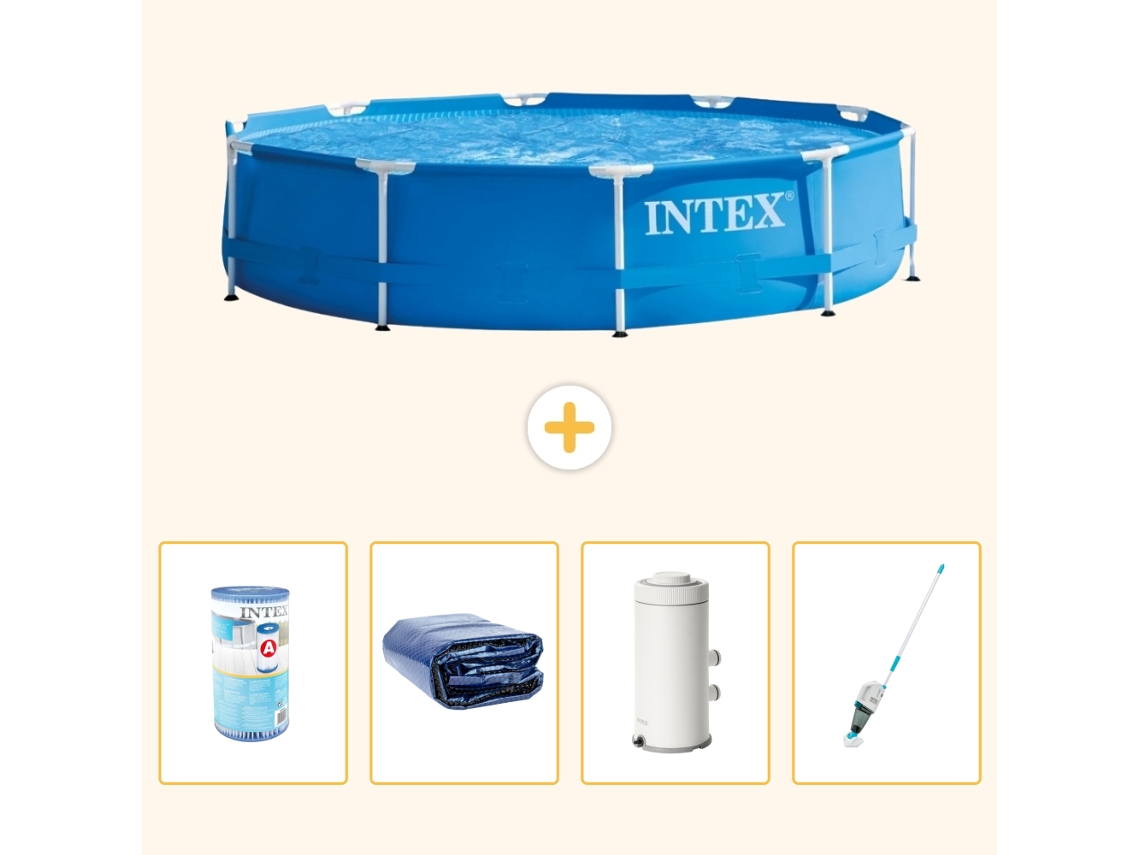 Intex Piscina Com Estrutura Redonda - 366x76 Cm - 5-peças S120