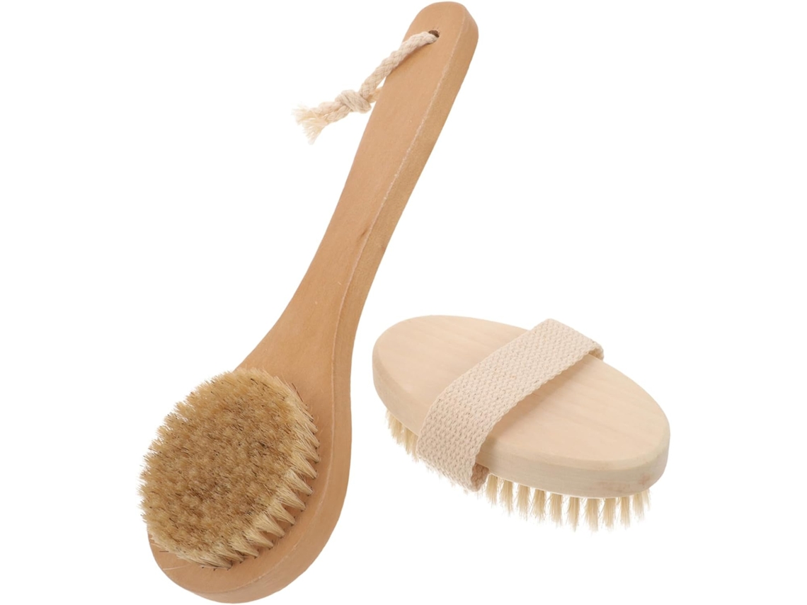 Conjunto De 2 Escovas Corporais Homoyoyo Escova Esfoliante Manual Para Banho E Limpeza Profunda, Cerdas Macias E Design