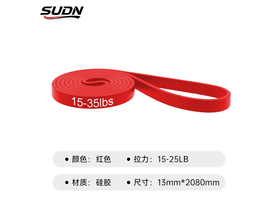 (vermelho 2080*4,5*13mm) Faixa De Resistência De Silicone Espessa Com Anel Elástico Para Maior Resistência E Tensão.