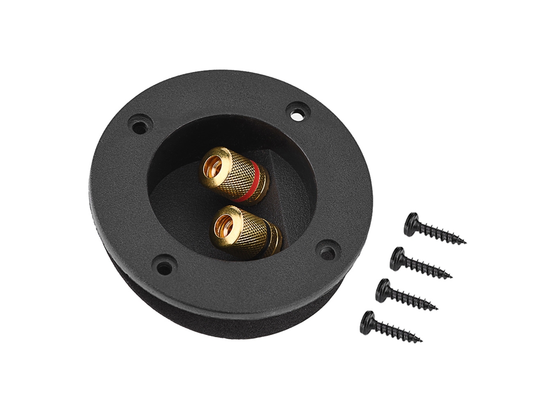 Aetheria caja Terminal de Bornes de Cobre 2 para Altavoz Hifi, Conector Acústico Diy 48mm
