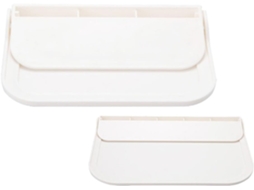 Luxshiny Conjunto De 2-prateleiras Dobráveis Pequenas Com Adesivo Para Banheiro, Montagem Na Parede, Em Pp, Fáceis De