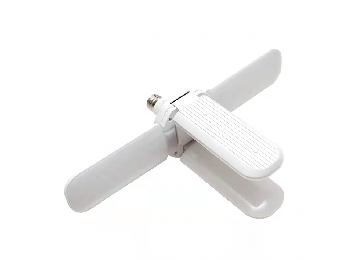 2026 lâmpada Led Deformável de 45w com 3 Lâminas Plegáveis Resistente À Corrosão Alto Brilho E27