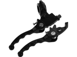 Manetes De Embreagem E Freio Pretas Com Protetores De Dedo Para Kit De Quadriciclo Atv - Alça Adaptável