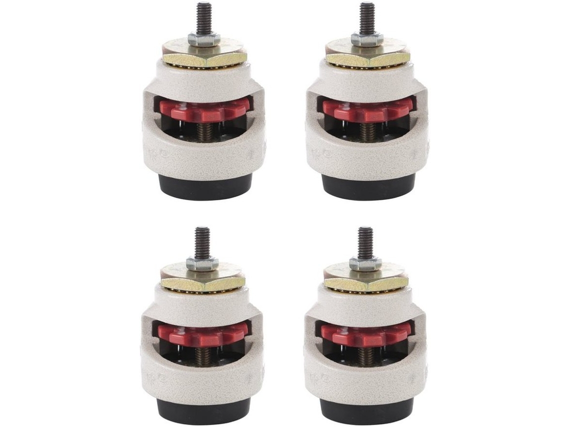 Ajustador De Nível 4-peças - Caster De Alto Desempenho - Rodas De Nylon/metal - Uso Industrial - Alta Qualidade - Rodas Silenciosas E Suaves - Caster