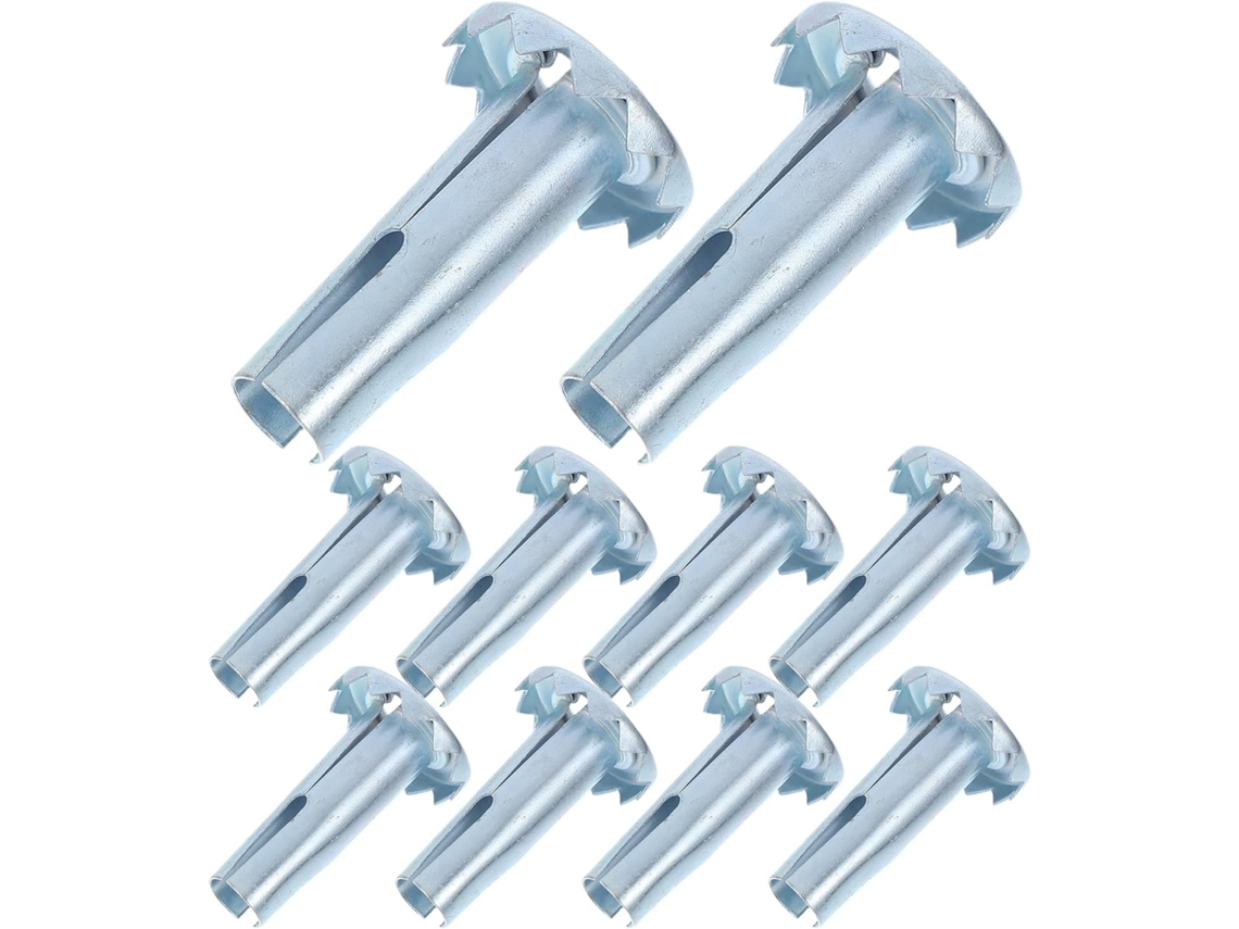 Kit Com 10 Buchas De Ferro Alipis Para Rodízios Cadeiras Escritório.