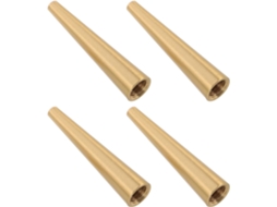 Conjunto De 4 Pés De Latão Cônicos De 60 Mm Para Móveis, Com Design Decorativo.
