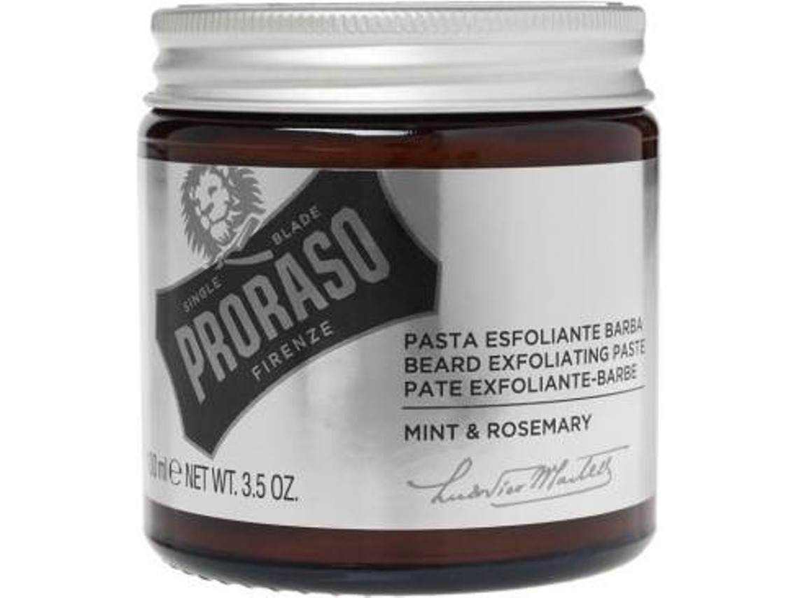 Gommage Pasta Esfoliante Barba - Proraso - 100ml - Menta - Alecrim - Esfoliação Profunda