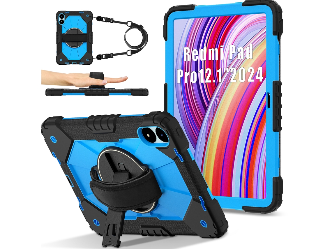 Lurelia Capa Para Xiaomi Pad 7 E 7 Pro (com Compartimento Para Caneta), Silicone, Preto, Proteção Contra Quedas, Design Funcional