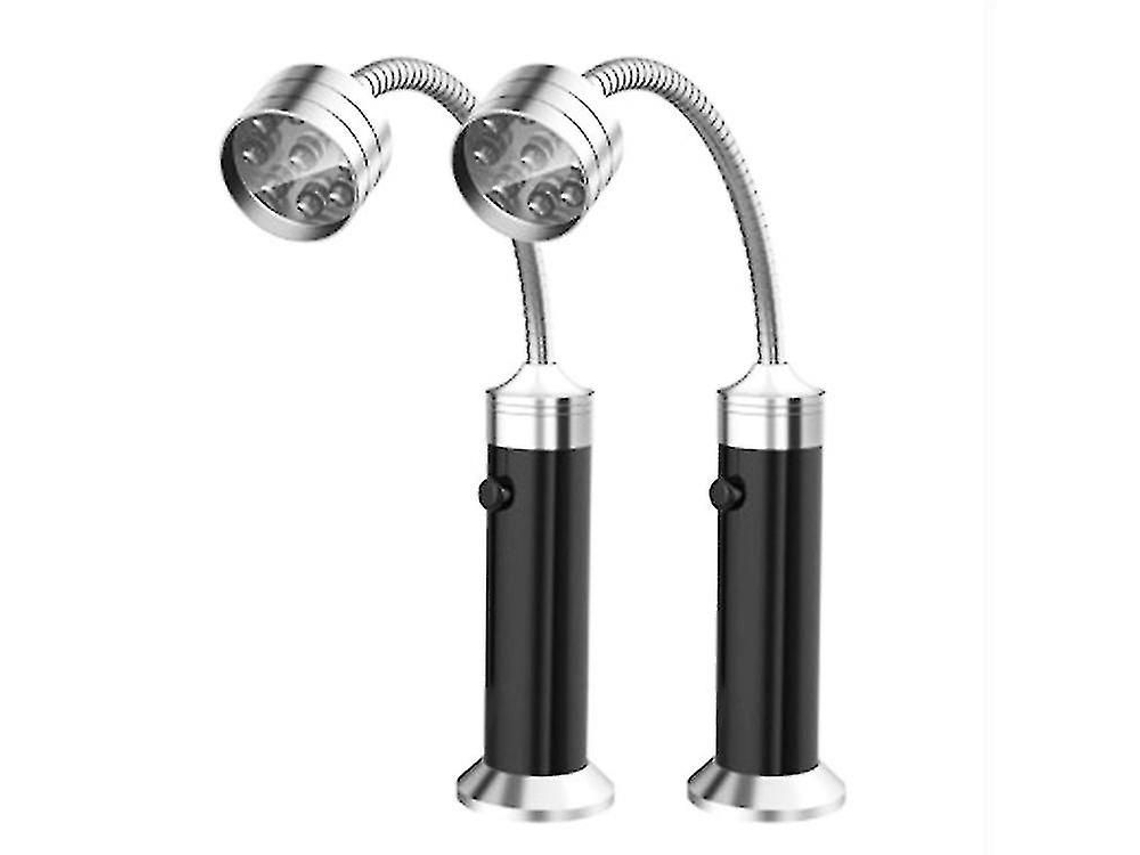 Luzes Para Churrasqueira, 2 Unidades, Com Led, Base Magnética E Pescoço Flexível