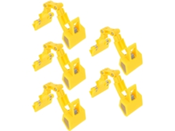 Conjunto 5 Prendedores Multifuncionais Giratórios Plástico Cabeça Dupla Ideais Desenho Esboço Quadros Porta GOKOCO