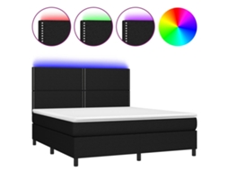 Box Spring Bed, Box Spring Beds Vidaxl Preto Tecido (180 X 200 Cm)
